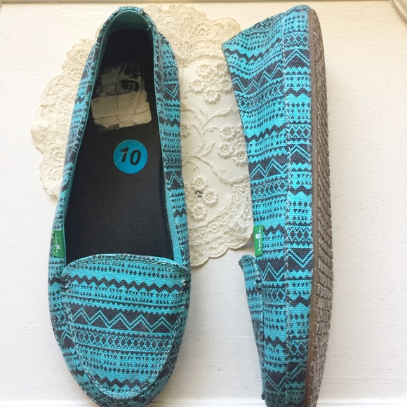 Sanuk Shoes - Sanuk Mirage Aqua Sidewalk Surfer Shoes Loafers